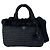 Sac à main Prada en raphia noir