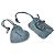 Borsa a tracolla Balenciaga in denim azzurro - vista 12