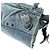 Borsa a tracolla Balenciaga in denim azzurro - vista 8