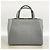 Borsa a mano Fendi in pelle grigia - vista 11