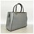 Borsa a mano Fendi in pelle grigia - vista 2