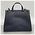Borsa Gucci Bamboo in pelle blu navy - vista 7