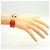 Bracciale Hermès Clic Clac GM in Oro e Rosso - vista 6
