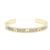 Bracciale Charm Fendi in metallo dorato e cristallo