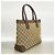 Borsa Tote Gucci in tela marrone - vista 2