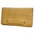 Cartera larga Chanel de piel de becerro granulada beige