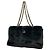 Bolsa de ombro de pele Chanel preta