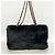 Bolsa de ombro de pele Chanel preta - vista 10