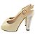 Fendi Slingback Peep-Toe Pumps aus Lackleder in Weiß/Creme