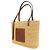 Sac Tote Loewe en raphia et cuir - vue 3