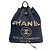Zaino Chanel in tela blu navy