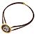 Hermès Hermes Choker-Halskette aus braunem Leder - Ansicht 3