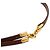 Hermès Hermes Choker-Halskette aus braunem Leder - Ansicht 7