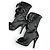 Botines Chanel 09P Raso Negro Lazos CC EU 38 - vista 2
