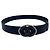 Chanel Oval CC Leather Belt in Black and Silver - view 2