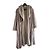 Autre Marque Abrigo largo de piel de oveja beige