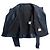 Chanel 12P gesteppte Leder-Bikerjacke - Dunkelblau Petrol FR 36 - Ansicht 10