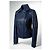 Chanel 12P gesteppte Leder-Bikerjacke - Dunkelblau Petrol FR 36 - Ansicht 2