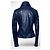 Chanel 12P gesteppte Leder-Bikerjacke - Dunkelblau Petrol FR 36 - Ansicht 9