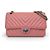 Timeless Chanel 2.55 Reissue Mini Flap de piel de becerro chevron rosa