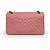 Timeless Chanel 2.55 Reissue Mini Flap de piel de becerro chevron rosa - vista 2