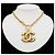Colar de corrente Chanel Coco Mark Matelassé - vista 8