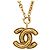 Colar de corrente Chanel Coco Mark Matelassé - vista 2