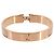 Hermès Bracciale Hermes Clic H GM in Beige e Oro Rosa - vista 2