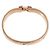 Hermès Bracciale Hermes Clic H GM in Beige e Oro Rosa - vista 3