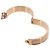 Hermès Bracciale Hermes Clic H GM in Beige e Oro Rosa - vista 4