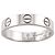 Anello Mini Love Cartier in oro bianco 18K - vista 2