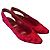 Fendi Slingback-Heels aus rotem Satin