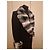 Cappotto Brioni in lana nera con collo in pelliccia - vista 10