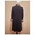 Cappotto Brioni in lana nera con collo in pelliccia - vista 2