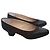 Scarpe con tacco in pelle e camoscio nero da donna Prada