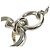 Hermès Collana a catena Hermes in argento sterling 925 con logo cuore - vista 7