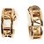 Autre Marque Tiffany & Co. Atlas Logo Ohrringe aus 18K Gold