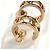 Autre Marque Tiffany & Co. Atlas Logo Ohrringe aus 18K Gold - Ansicht 2