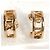 Autre Marque Tiffany & Co. Atlas Logo Ohrringe aus 18K Gold - Ansicht 3