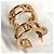 Autre Marque Tiffany & Co. Atlas Logo Ohrringe aus 18K Gold - Ansicht 4