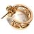 Autre Marque Tiffany & Co. Atlas Logo Ohrringe aus 18K Gold - Ansicht 6
