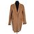 Cappotto Maje in lana camel