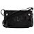 Mini borsa Armani Jeans nera in pelle verniciata