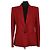 Blazer rosso in lana Alexandre Vauthier