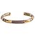 Aurelie Bidermann Bracelete rígido Positano dourado