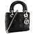 DIOR - Borsa a tracolla Lady Dior mini in pelle cannage nera - vista 2