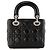 DIOR - Borsa a tracolla Lady Dior mini in pelle cannage nera - vista 3