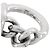 HERMÈS - Croisette GM Hermès Ring aus Silber (T49) - Ansicht 3