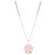Courreges COURRÈGES - Collana Courrèges in metallo argentato e smalto rosa