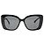CHANEL - Occhiali da sole Chanel in acetato nero e bianco adornati con strass - vista 2